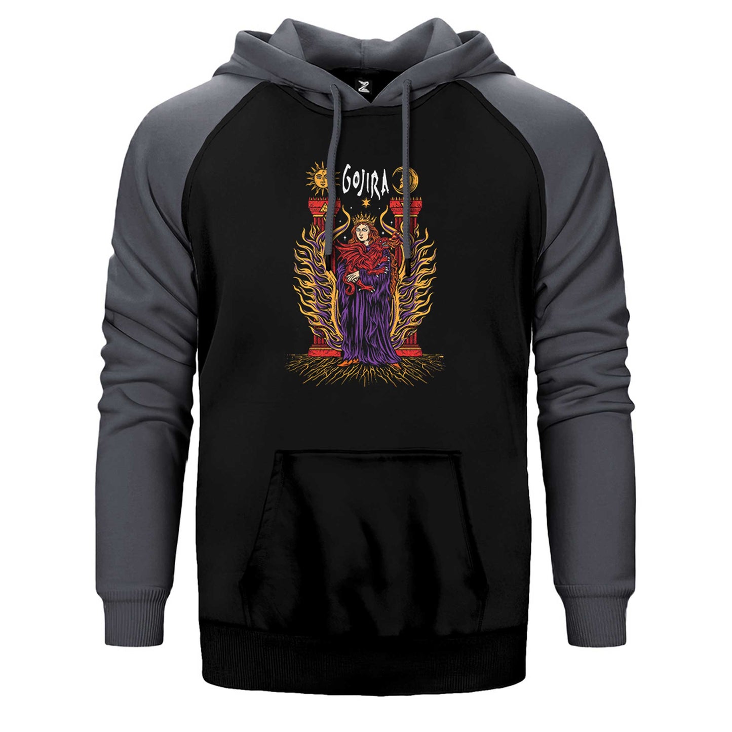 Gojira İllustrator Çift Renk Reglan Kol Sweatshirt / Hoodie