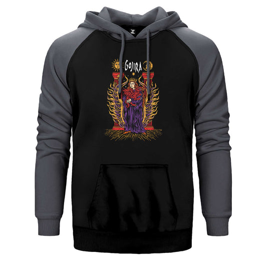 Gojira İllustrator Çift Renk Reglan Kol Sweatshirt / Hoodie