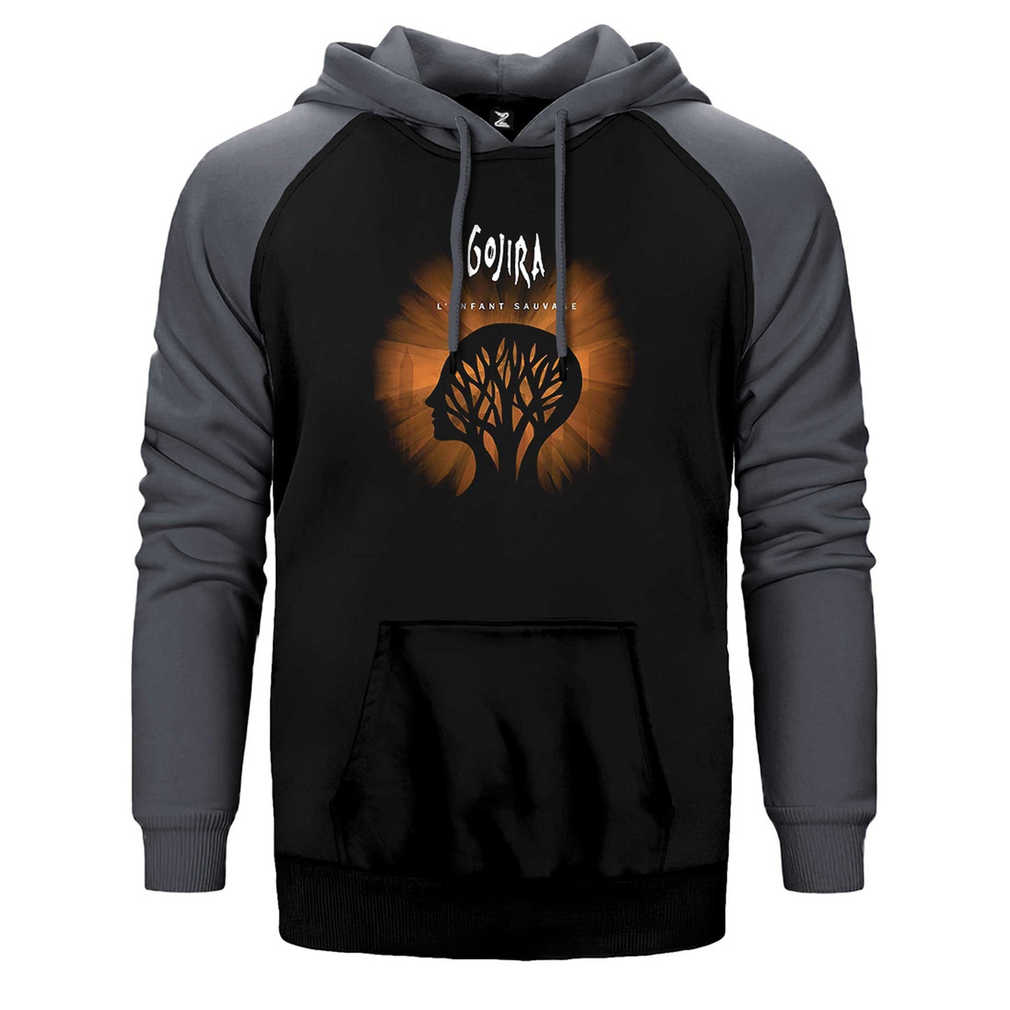 Gojira Le Efant Sauvage Çift Renk Reglan Kol Sweatshirt / Hoodie