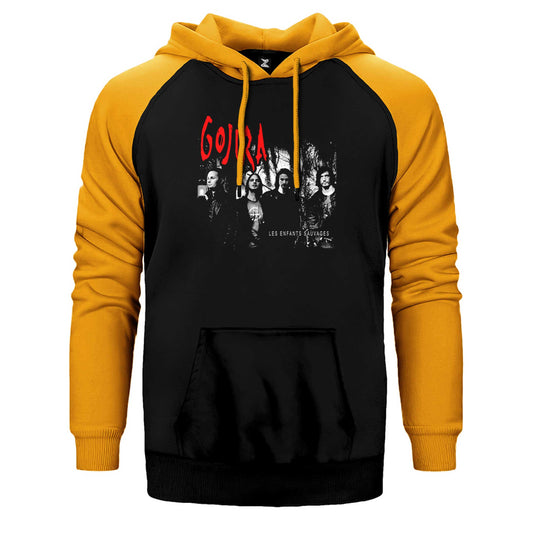 Gojira Les Enfants Sauvages Çift Renk Reglan Kol Sweatshirt / Hoodie