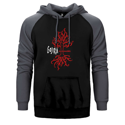 Gojira The Link Alive Çift Renk Reglan Kol Sweatshirt / Hoodie