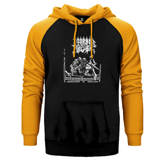 Morbid Angel Abominations Of Desolation Çift Renk Reglan Kol Sweatshirt / Hoodie