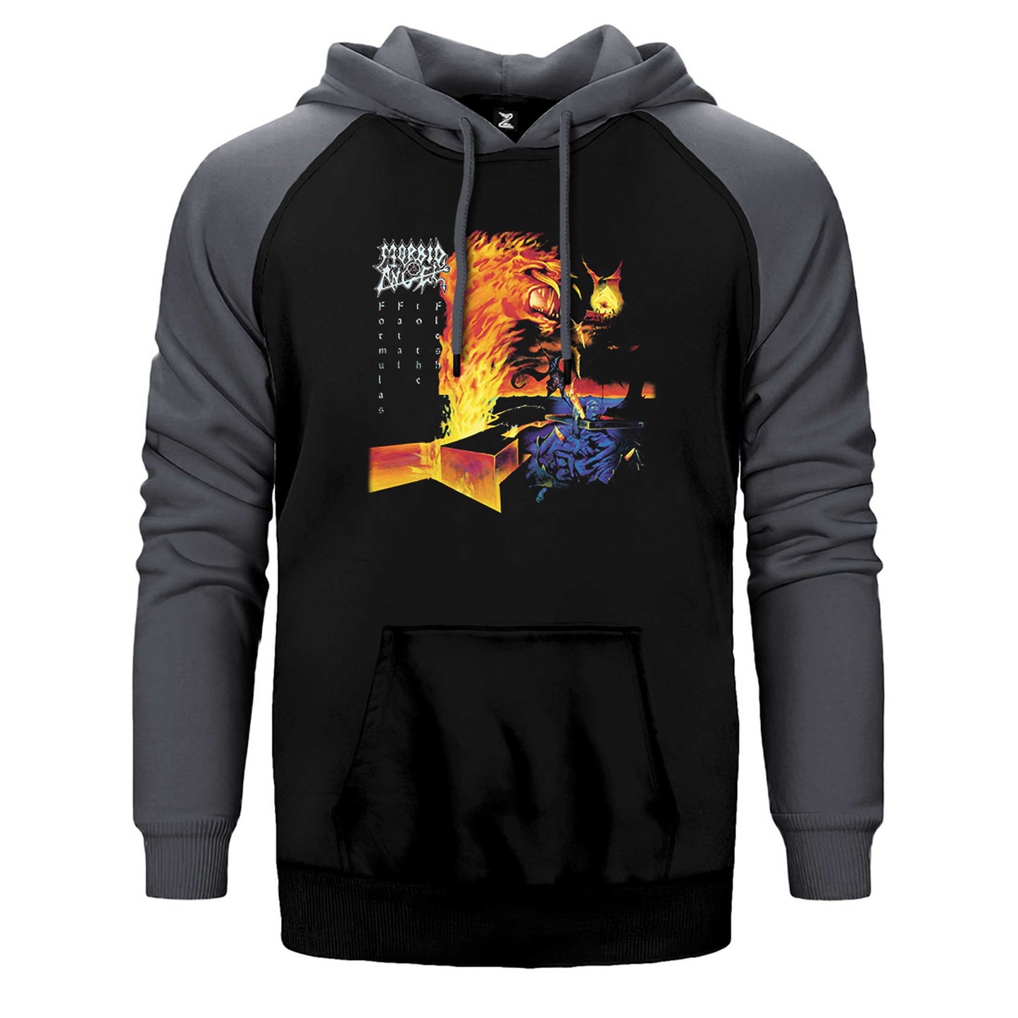 Morbid Angel Formulas Fatal to the Flesh Çift Renk Reglan Kol Sweatshirt / Hoodie