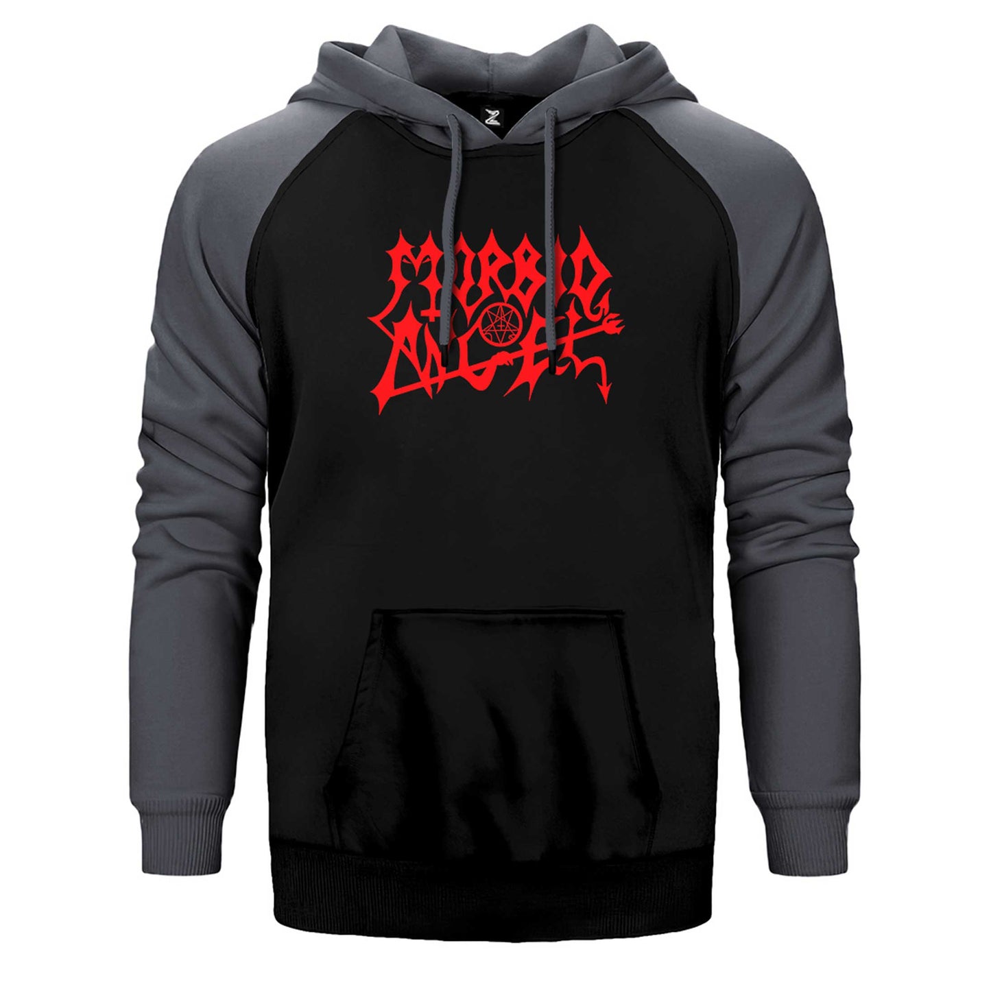 Morbid Angel Logo Çift Renk Reglan Kol Sweatshirt / Hoodie