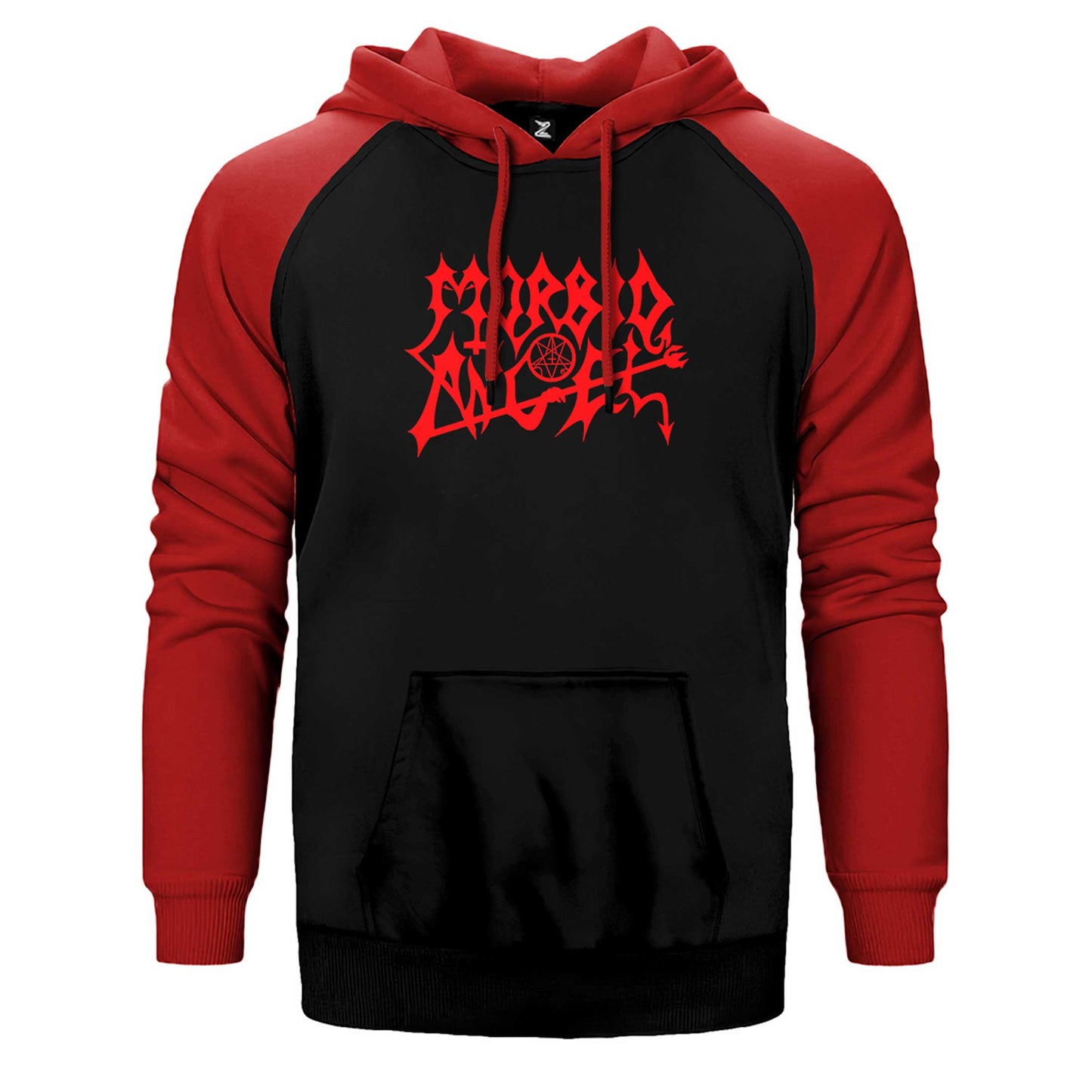 Morbid Angel Logo Çift Renk Reglan Kol Sweatshirt / Hoodie