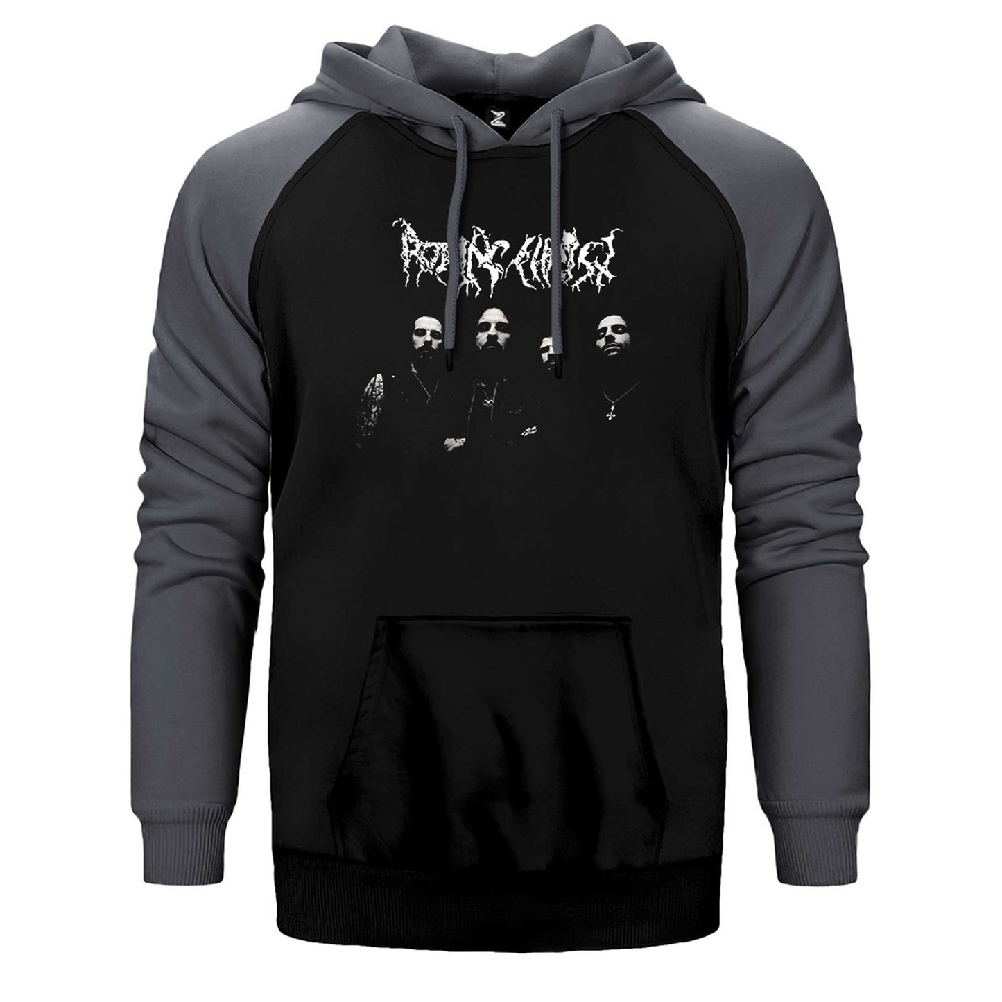 Rotting Christ Grup Çift Renk Reglan Kol Sweatshirt / Hoodie