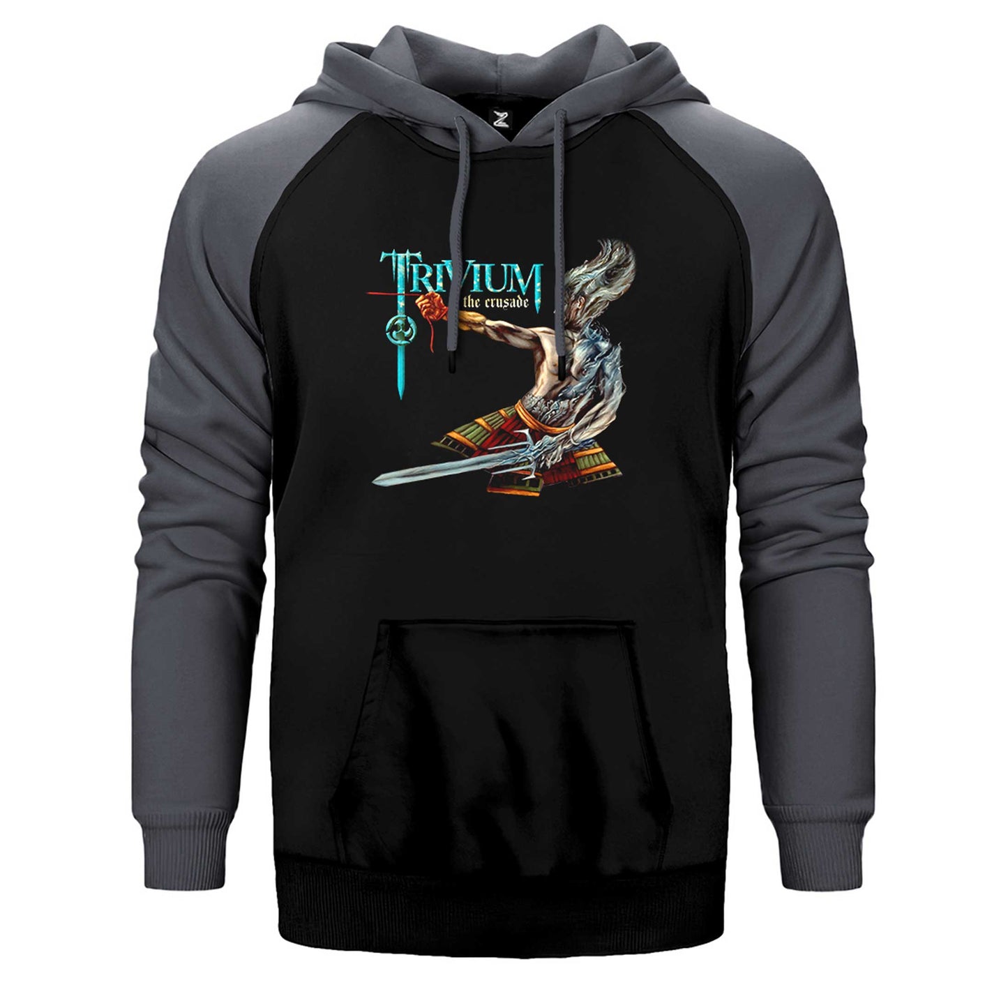 Trivium The Crusade Çift Renk Reglan Kol Sweatshirt / Hoodie