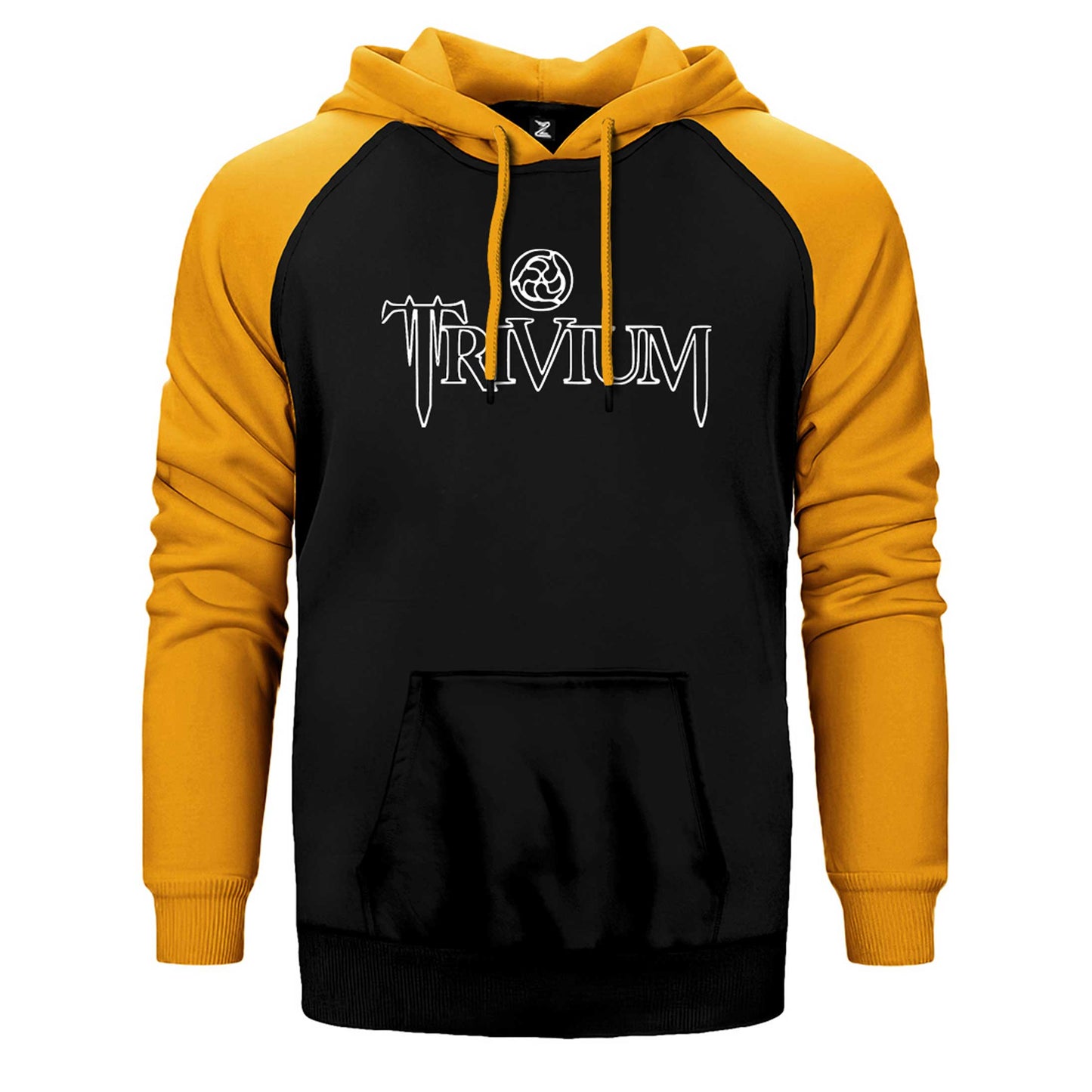 Trivium Logo Type Çift Renk Reglan Kol Sweatshirt / Hoodie