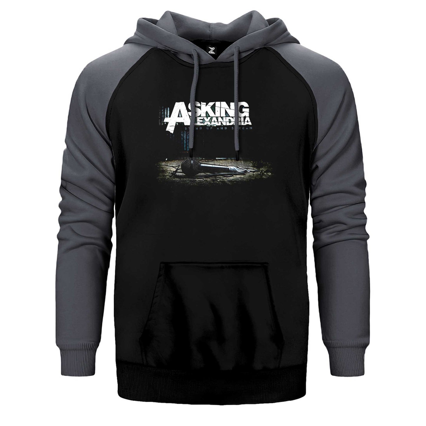 Asking Alexandria Stand Up And Screen Çift Renk Reglan Kol Sweatshirt / Hoodie