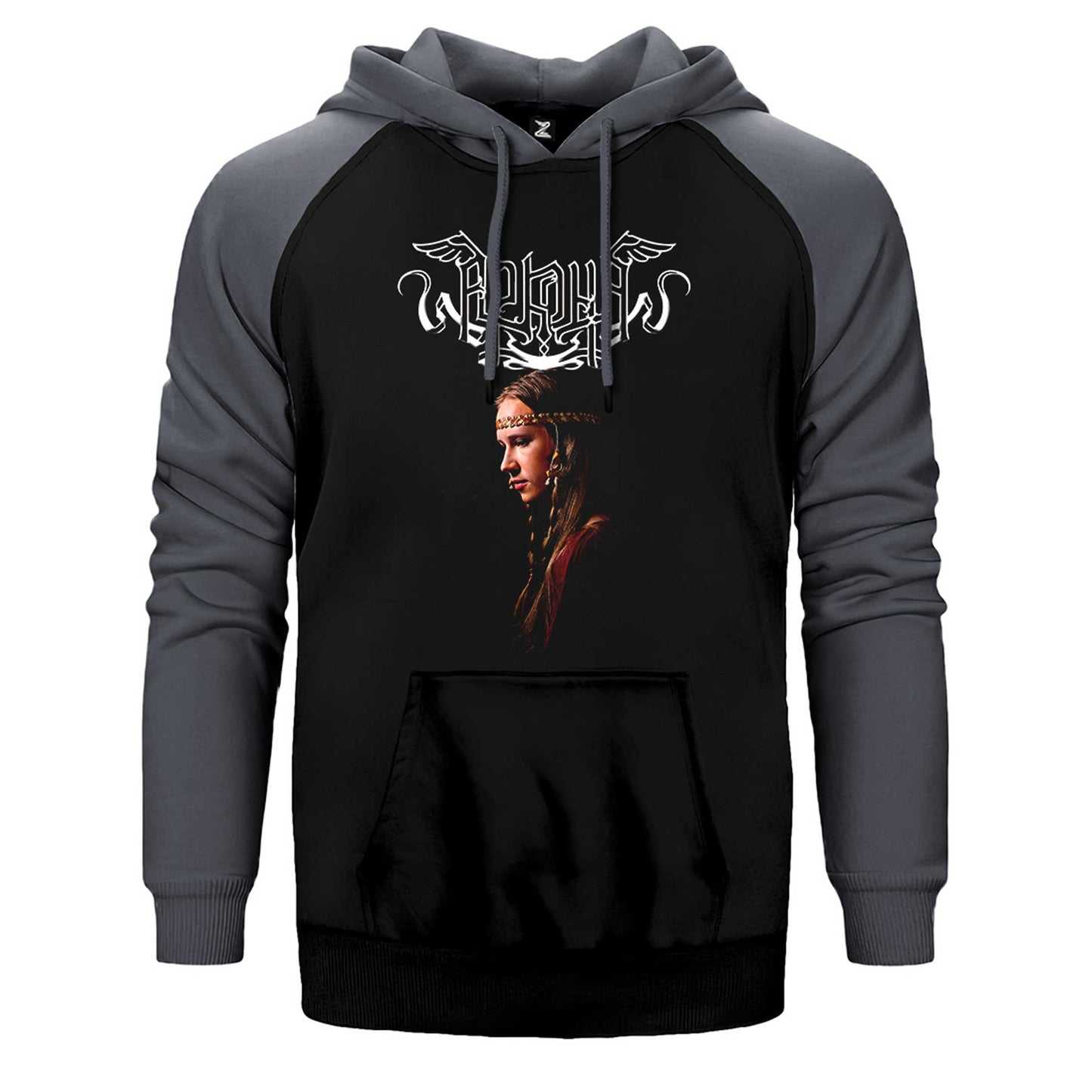 Arkona Zhizn Vo Slavu Çift Renk Reglan Kol Sweatshirt / Hoodie