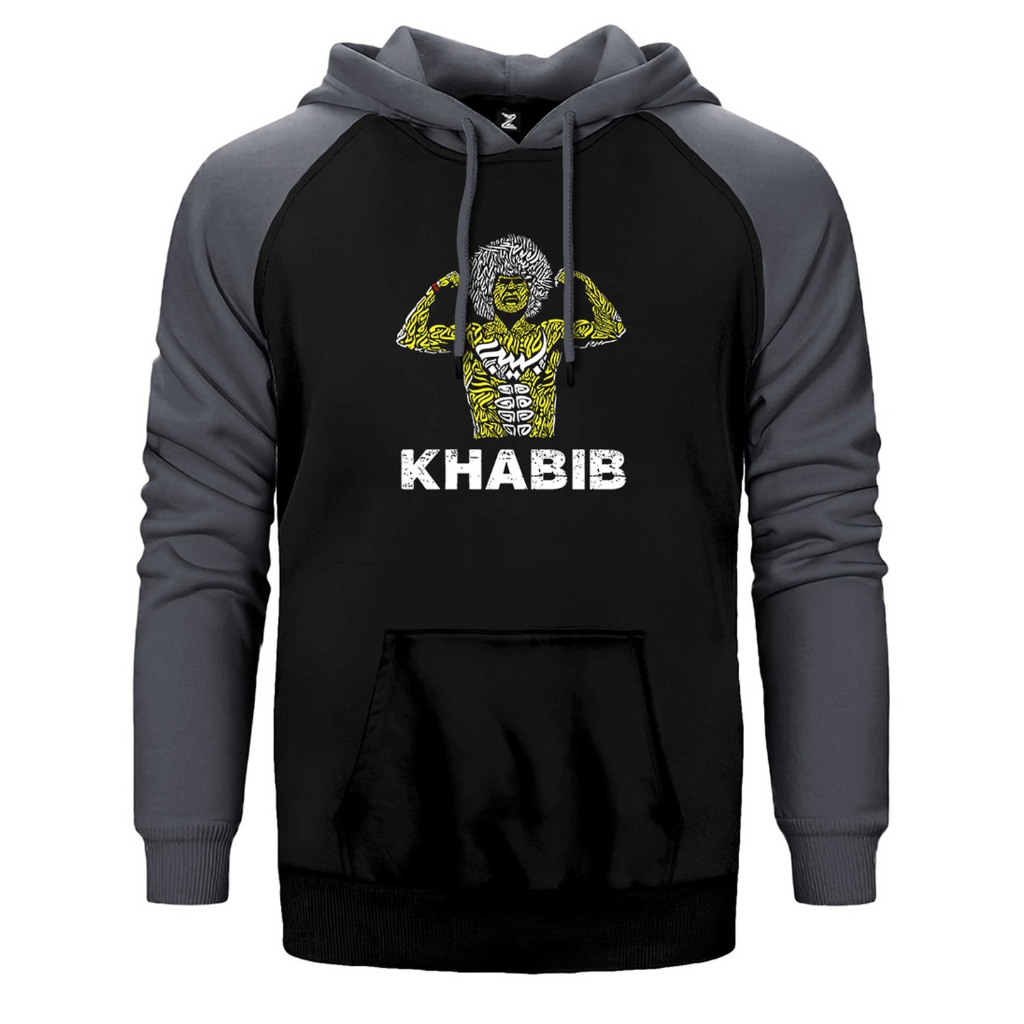 Khabib Graphic Çift Renk Reglan Kol Sweatshirt / Hoodie