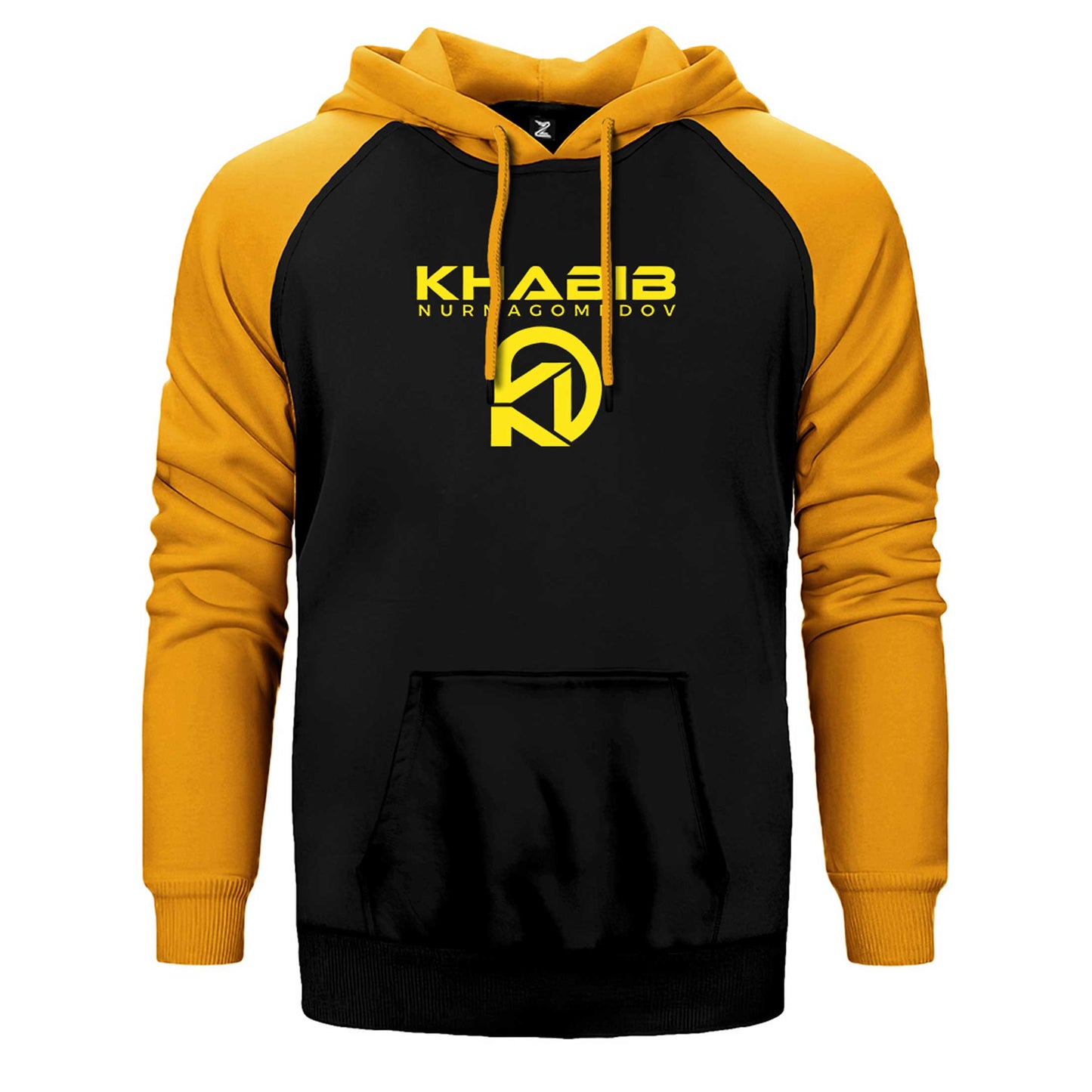 Khabib Logo Çift Renk Reglan Kol Sweatshirt / Hoodie