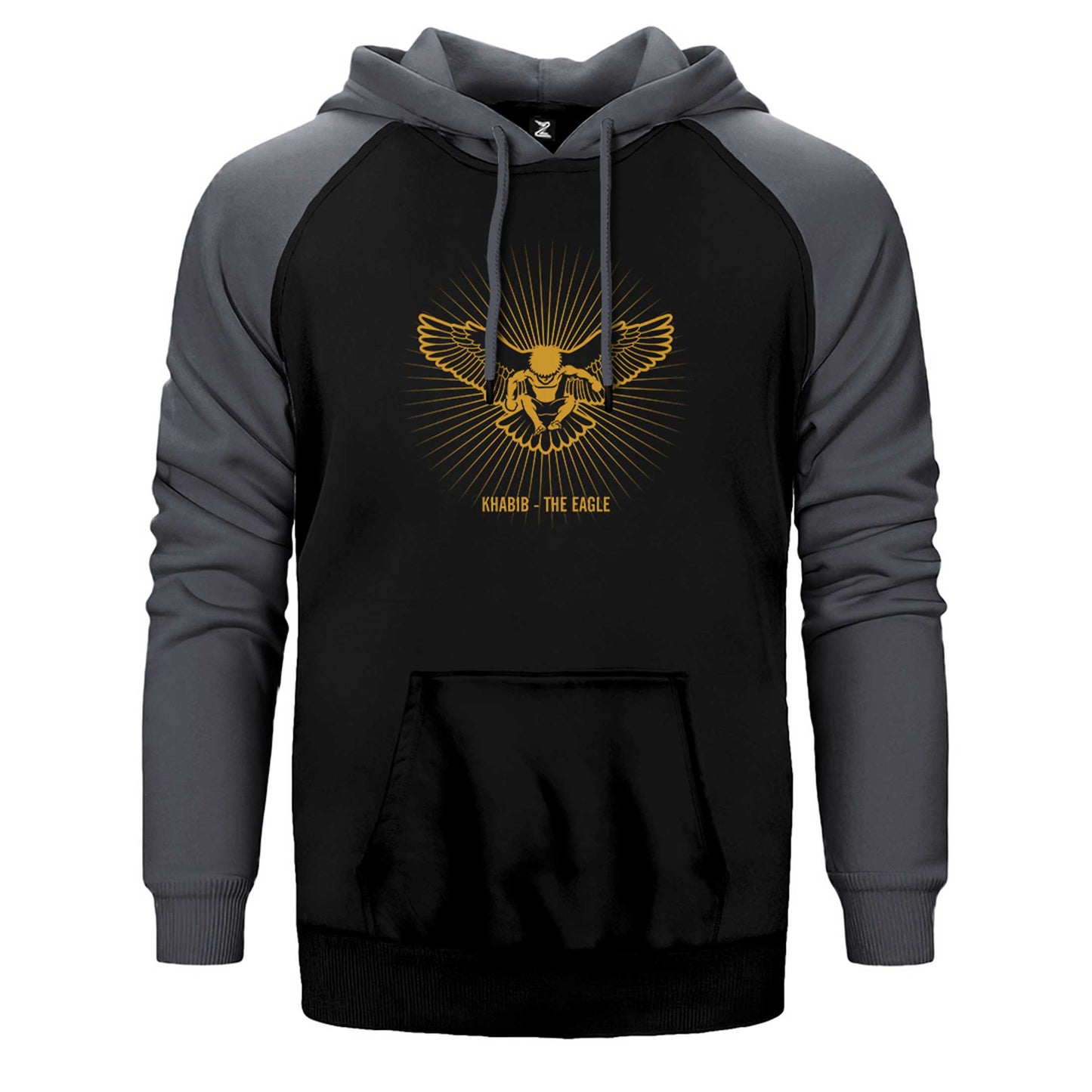 Khabib the Eagle by Sapto Çift Renk Reglan Kol Sweatshirt / Hoodie