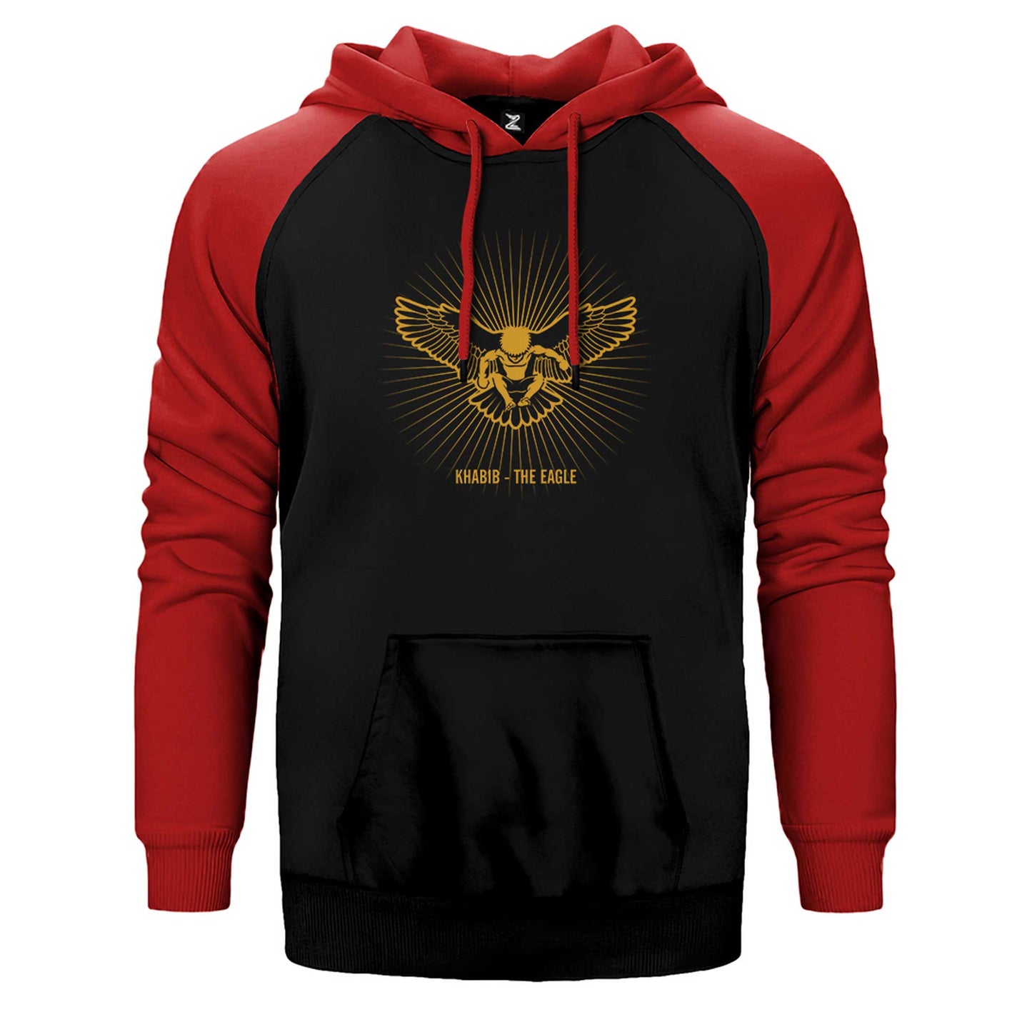 Khabib the Eagle by Sapto Çift Renk Reglan Kol Sweatshirt / Hoodie