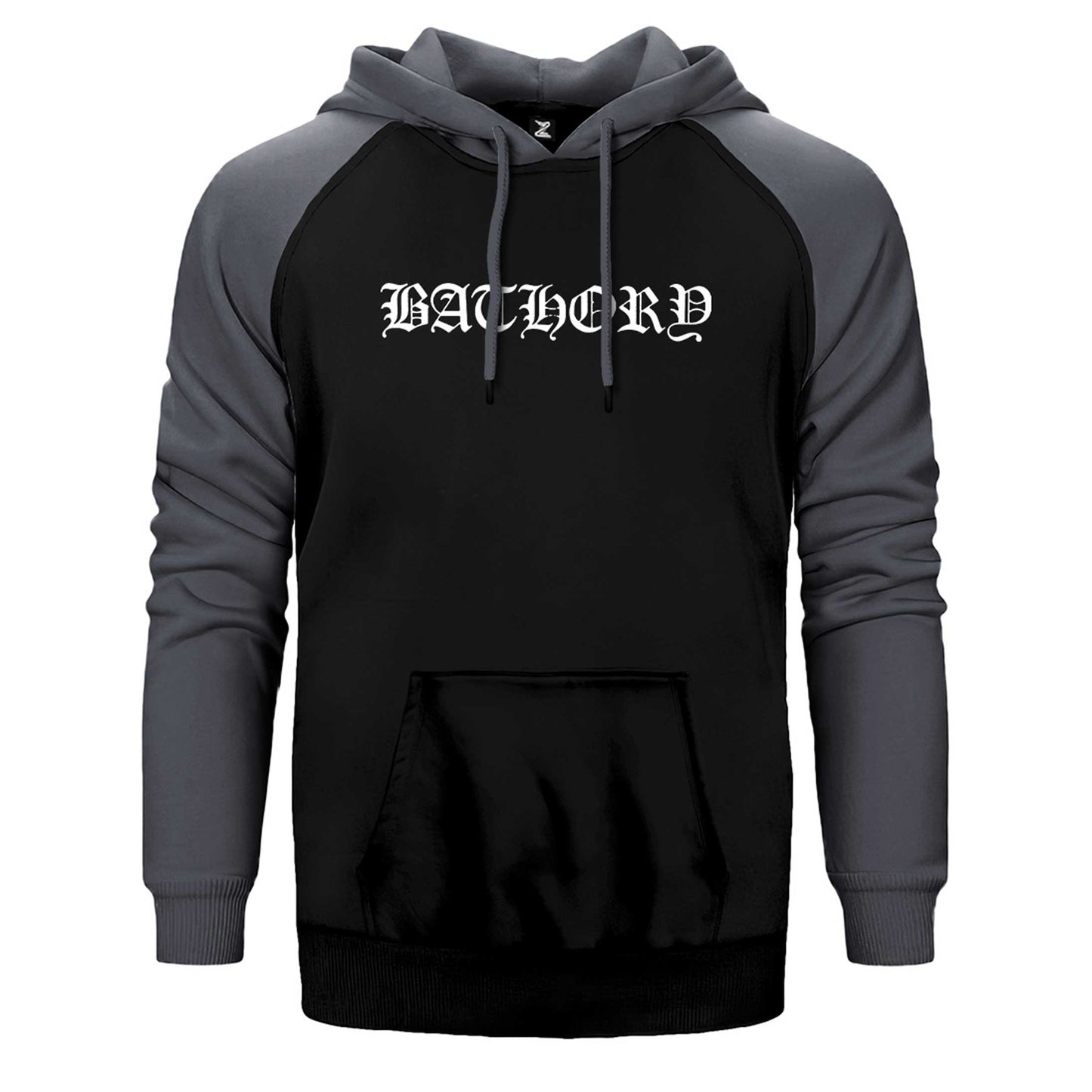 Bathory Logo Çift Renk Reglan Kol Sweatshirt / Hoodie