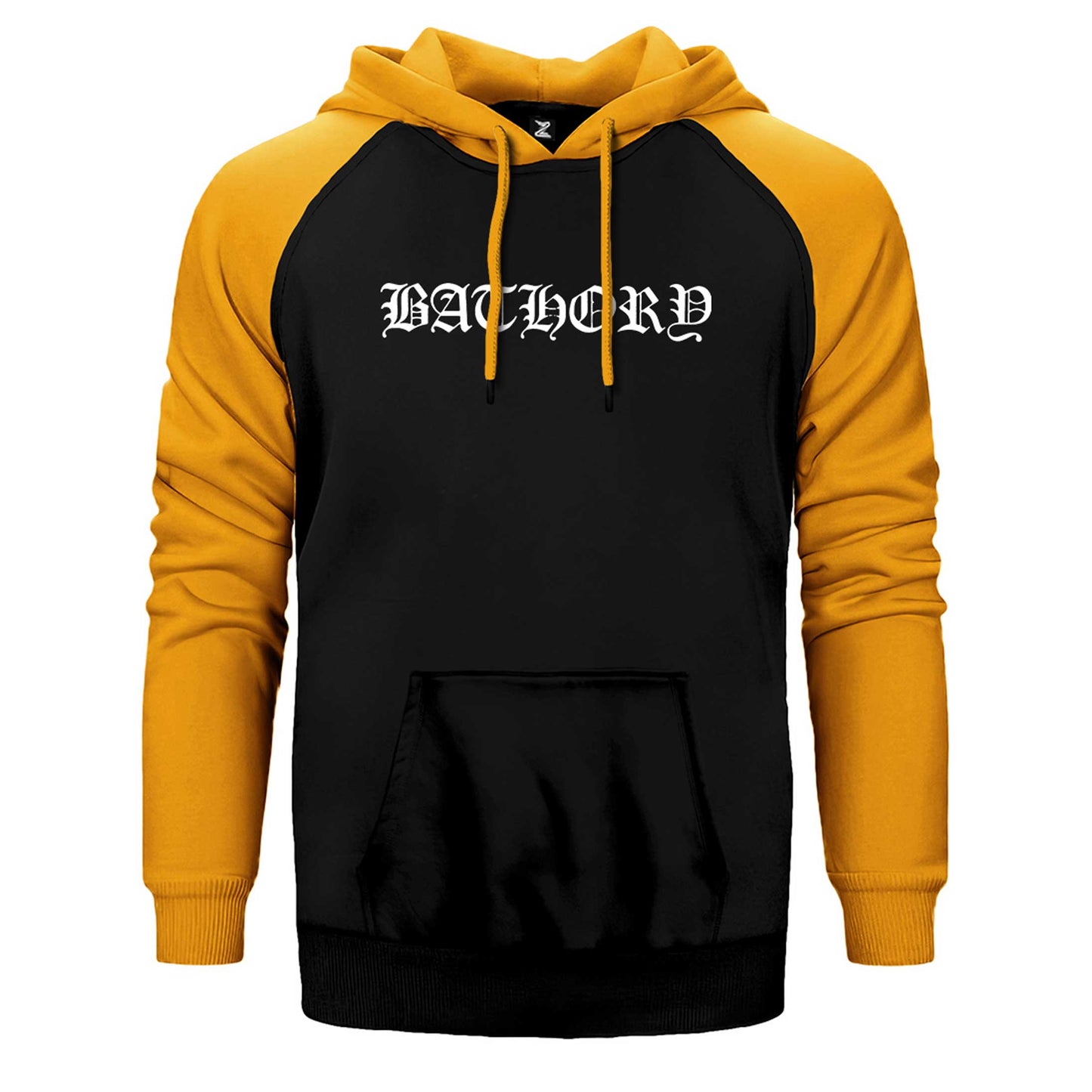 Bathory Logo Çift Renk Reglan Kol Sweatshirt / Hoodie