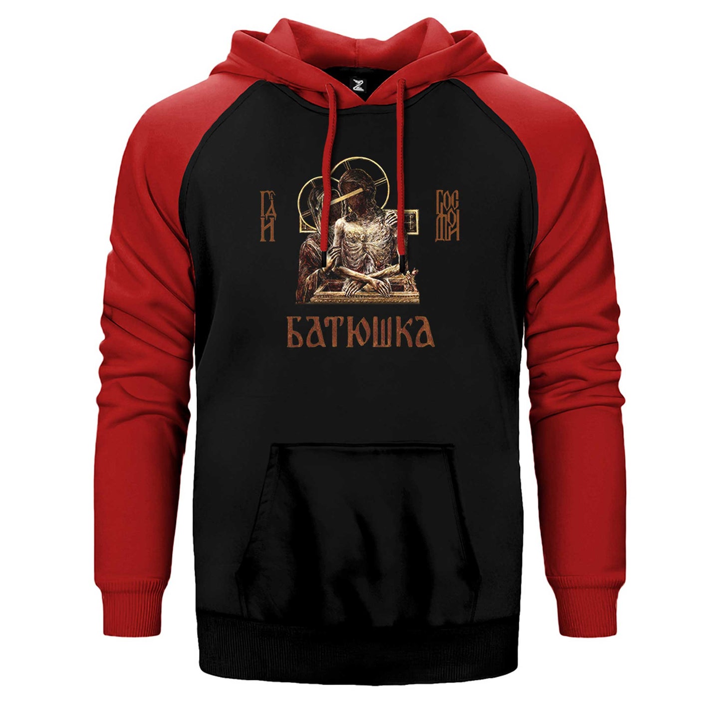 Batushka Hospodi Çift Renk Reglan Kol Sweatshirt / Hoodie