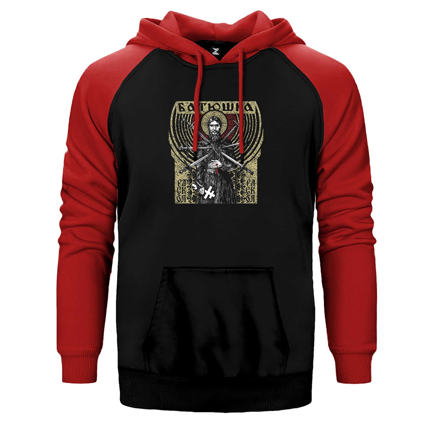 Batushka Raskol Çift Renk Reglan Kol Sweatshirt / Hoodie