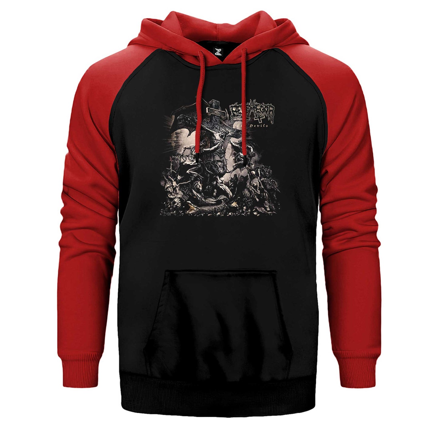 Belphegor the Devils Çift Renk Reglan Kol Sweatshirt / Hoodie