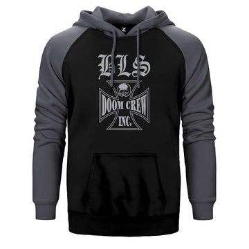 Black Label Society Doom Crew Çift Renk Reglan Kol Sweatshirt / Hoodie