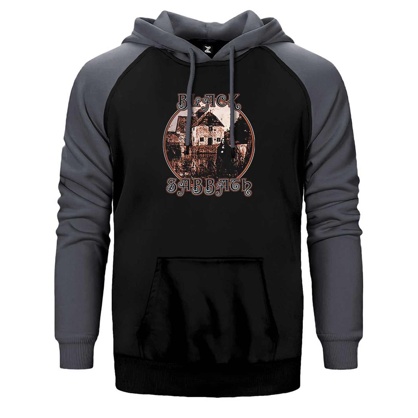 Black Sabbath House Album Çift Renk Reglan Kol Sweatshirt / Hoodie