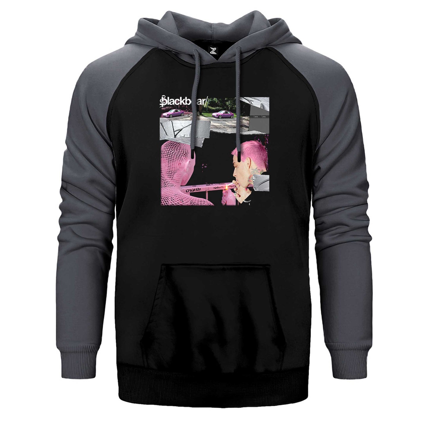 Blackbear Cybersex Çift Renk Reglan Kol Sweatshirt / Hoodie