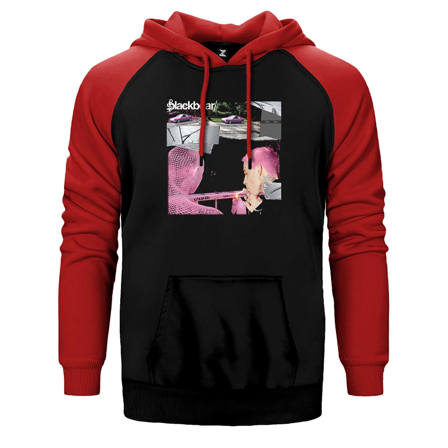 Blackbear Cybersex Çift Renk Reglan Kol Sweatshirt / Hoodie
