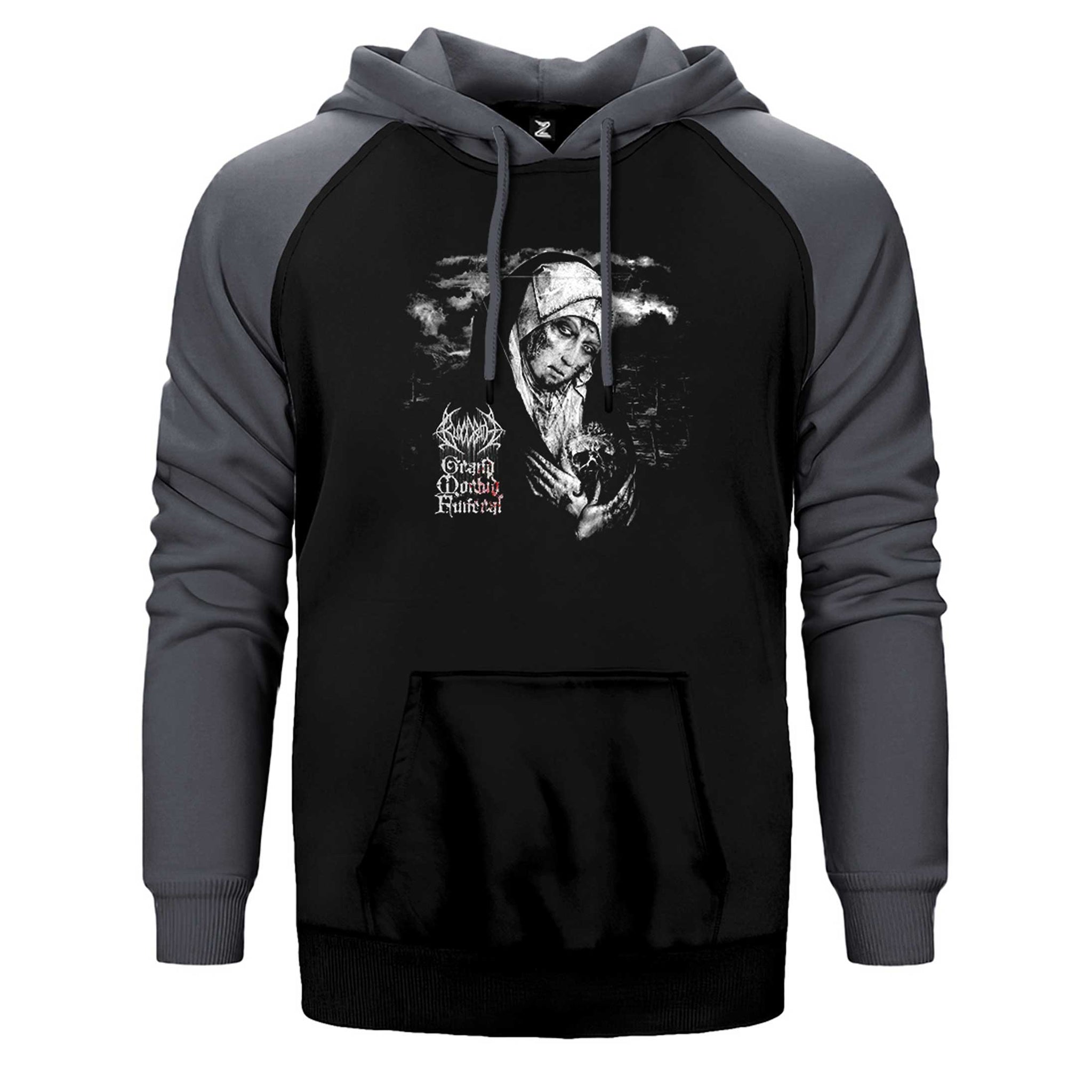 Bloodbath Grand Morbid Funeral Çift Renk Reglan Kol Sweatshirt / Hoodie