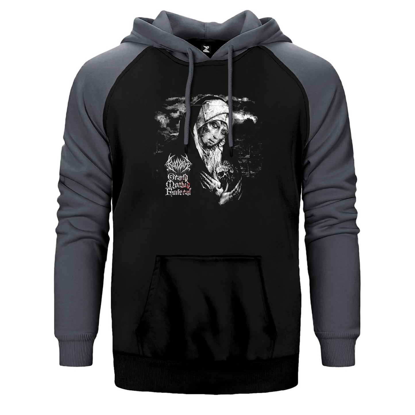 Bloodbath Grand Morbid Funeral Çift Renk Reglan Kol Sweatshirt / Hoodie