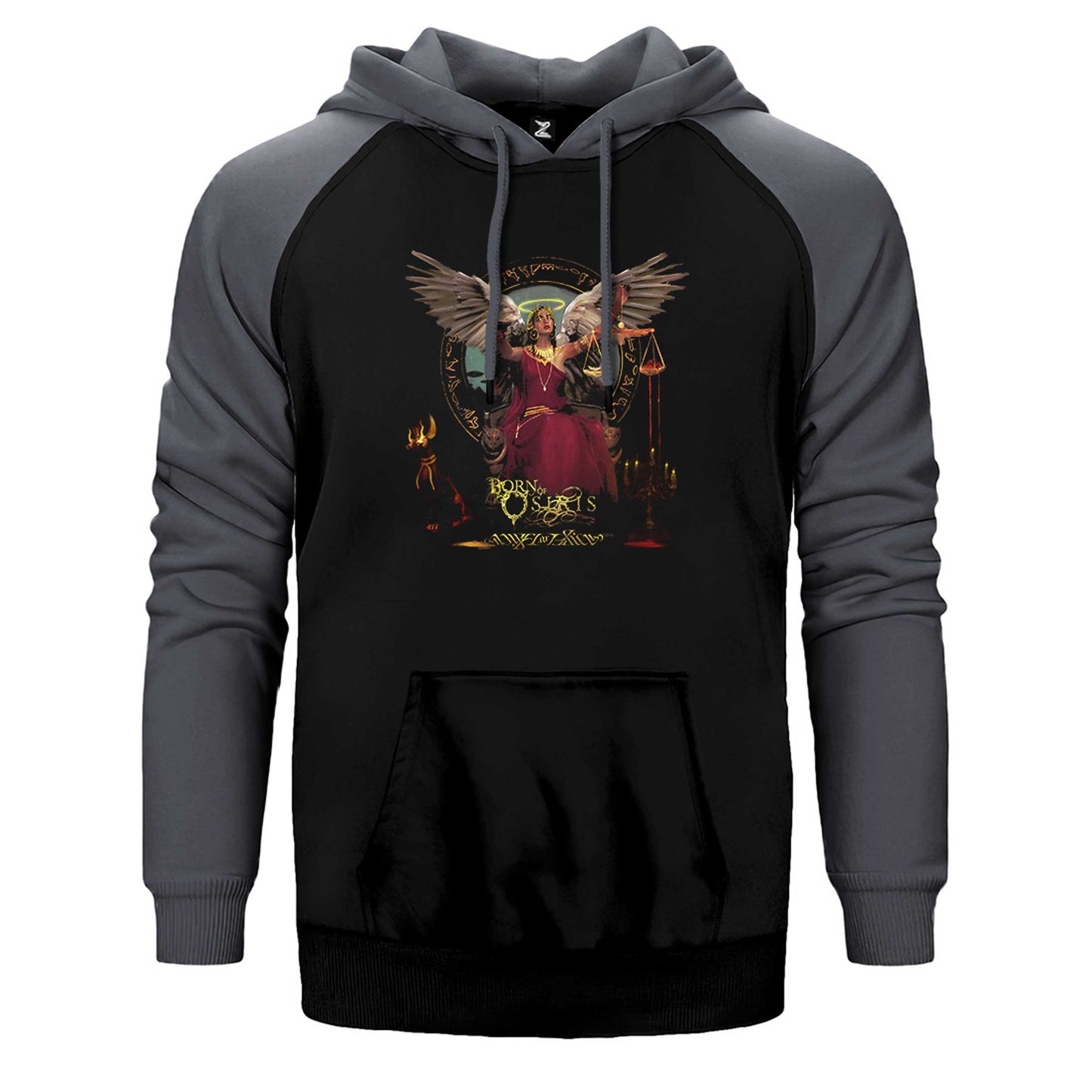 Born of Osiris Angel or Alien Çift Renk Reglan Kol Sweatshirt / Hoodie