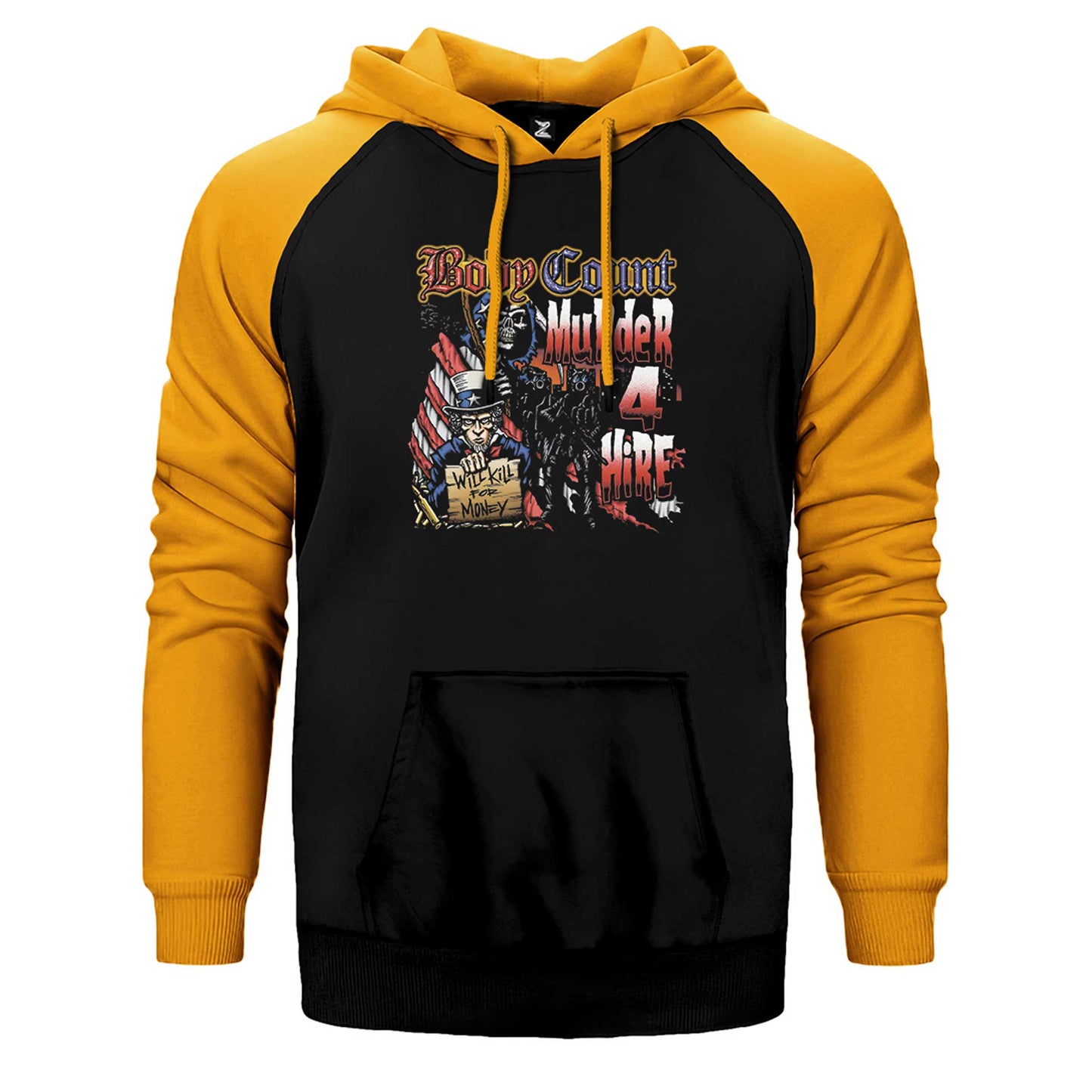 Body Count Murder 4 Hire Çift Renk Reglan Kol Sweatshirt / Hoodie