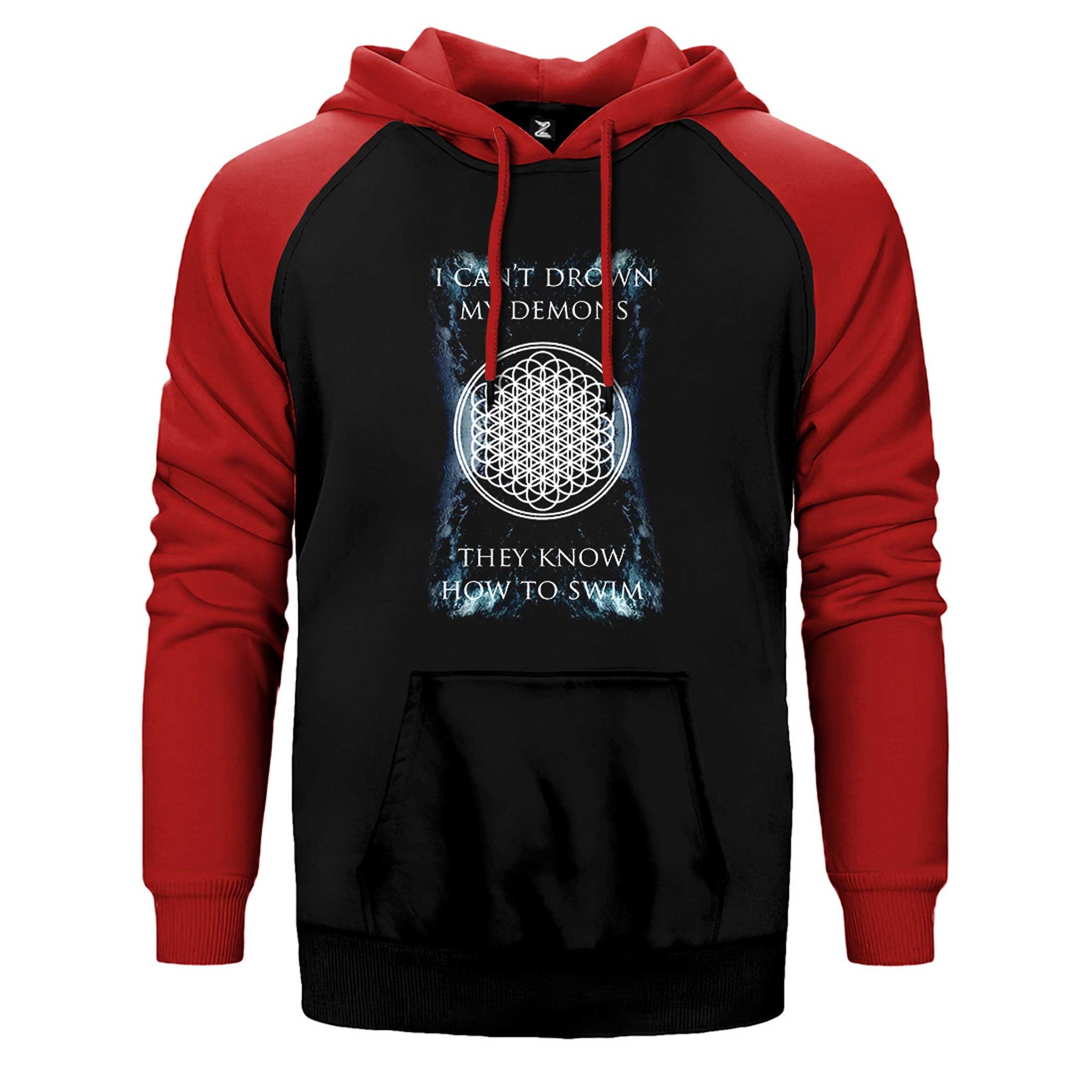 Bring Me The Horizon I Can't Drown My Demons Çift Renk Reglan Kol Sweatshirt / Hoodie