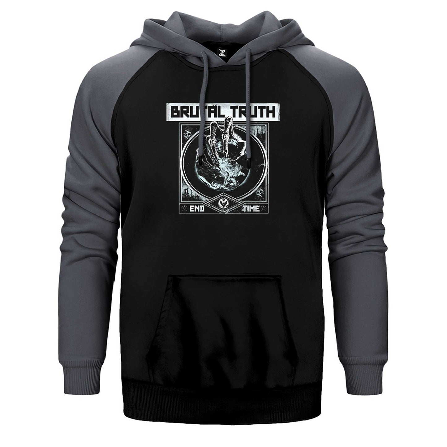Brutal Truth end Time Çift Renk Reglan Kol Sweatshirt / Hoodie