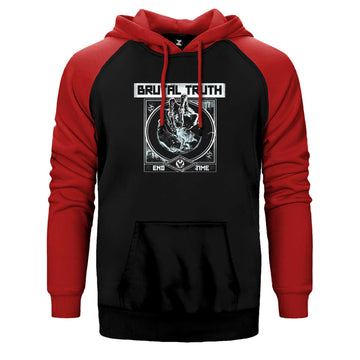 Brutal Truth end Time Çift Renk Reglan Kol Sweatshirt / Hoodie