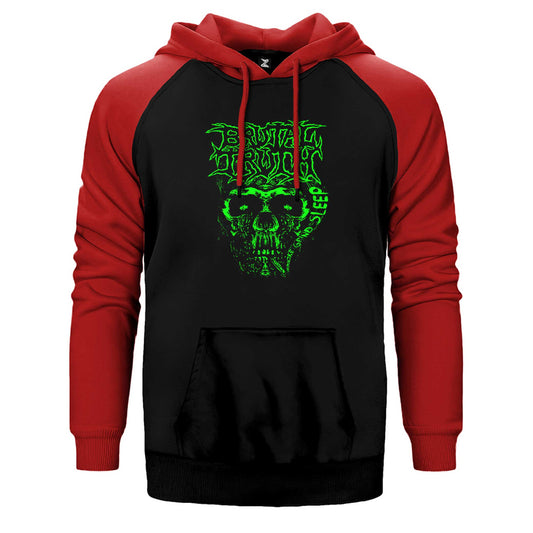 Brutal Truth Graphic Çift Renk Reglan Kol Sweatshirt / Hoodie