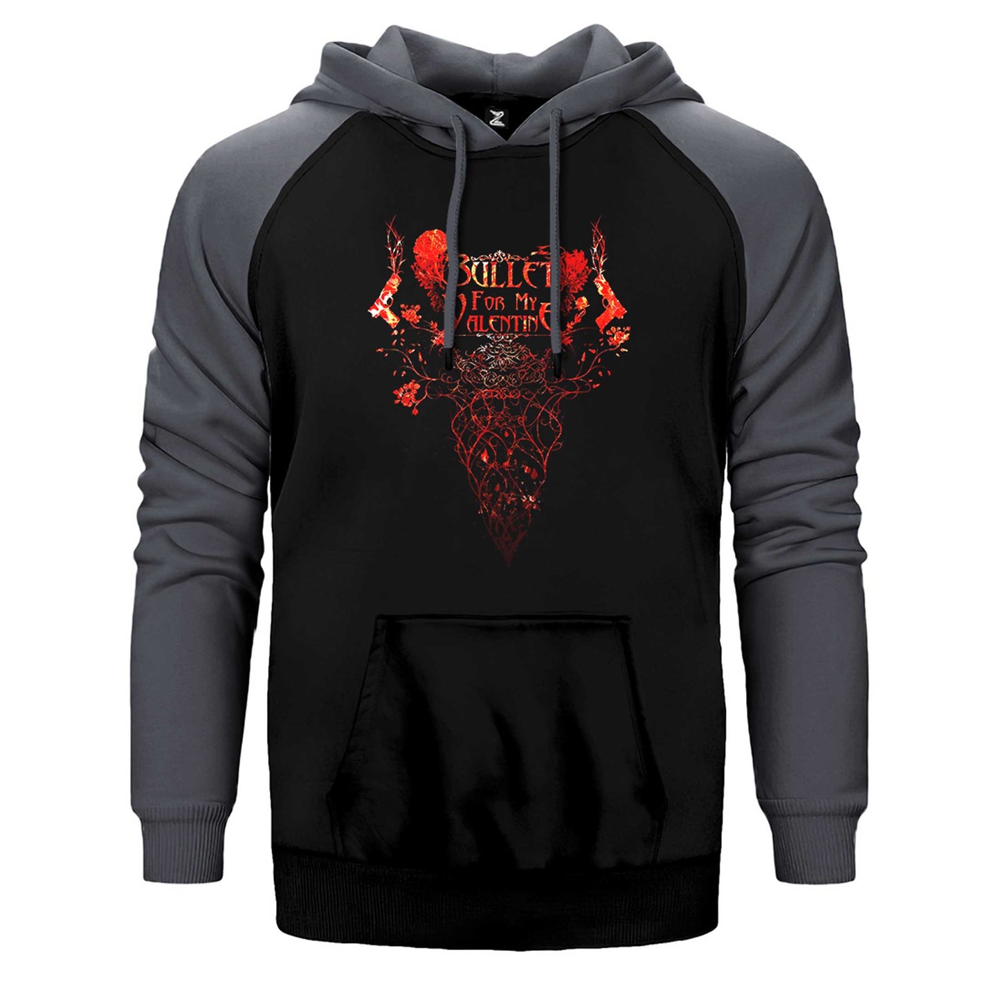 Bullet For My Valentine Rose Çift Renk Reglan Kol Sweatshirt / Hoodie