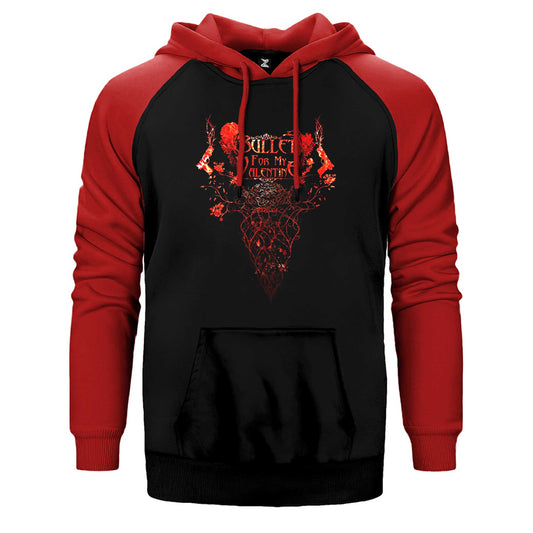 Bullet For My Valentine Rose Çift Renk Reglan Kol Sweatshirt / Hoodie