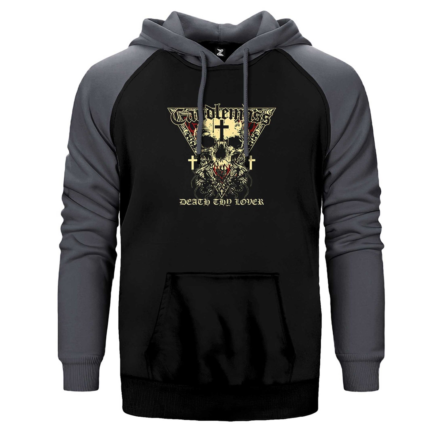 Candlemass Death Thy Lover Çift Renk Reglan Kol Sweatshirt / Hoodie