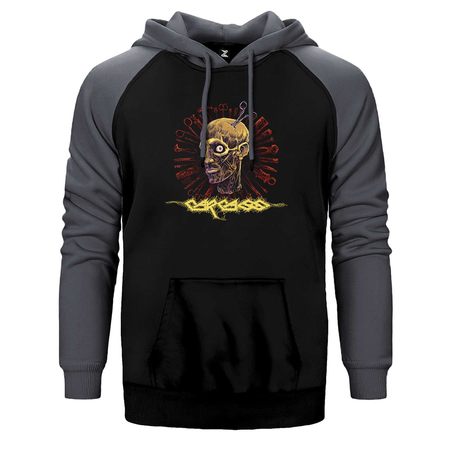 Carcass Surgical Steel Çift Renk Reglan Kol Sweatshirt / Hoodie