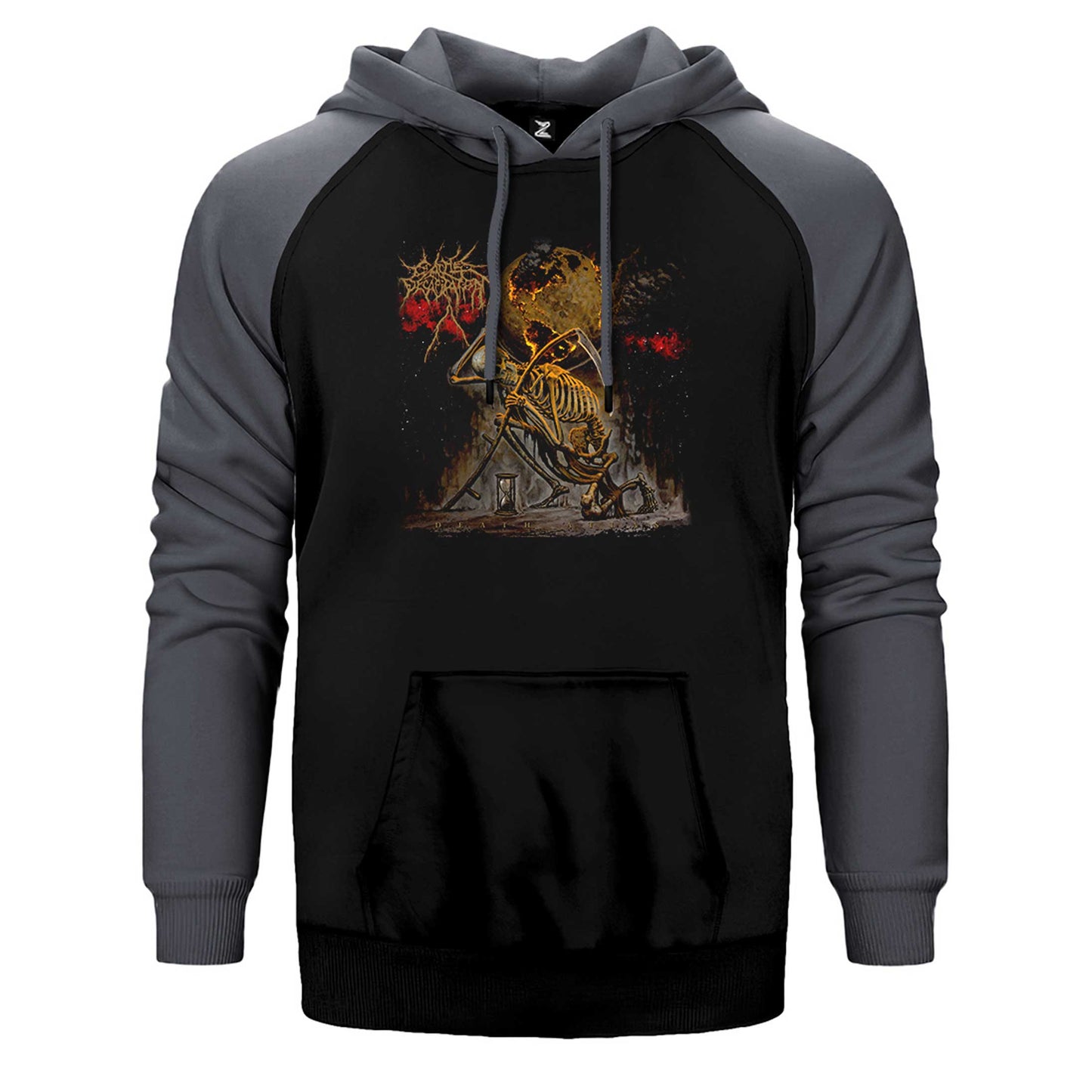 Cattle Decapitation Death Atlas Çift Renk Reglan Kol Sweatshirt / Hoodie