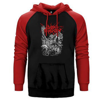 Cattle Decapitation Design Classic Çift Renk Reglan Kol Sweatshirt / Hoodie