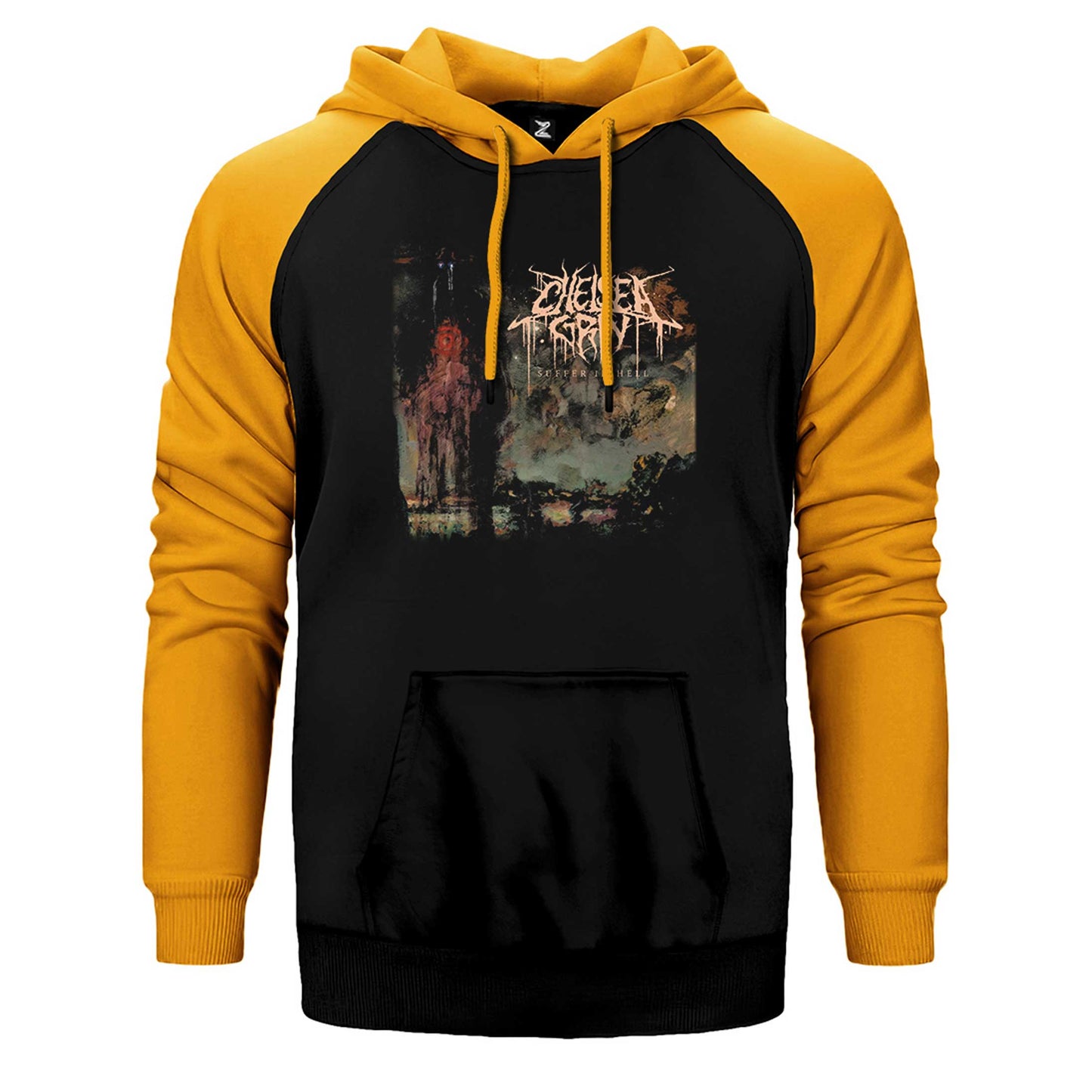 Chelsea Grin Suffer in Hell Çift Renk Reglan Kol Sweatshirt / Hoodie