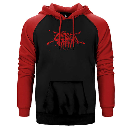Chelsea Grin Logo Blood Çift Renk Reglan Kol Sweatshirt / Hoodie