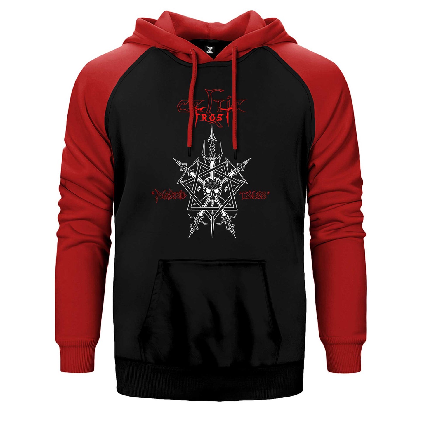 Celtic Frost Morbid Tales Çift Renk Reglan Kol Sweatshirt / Hoodie