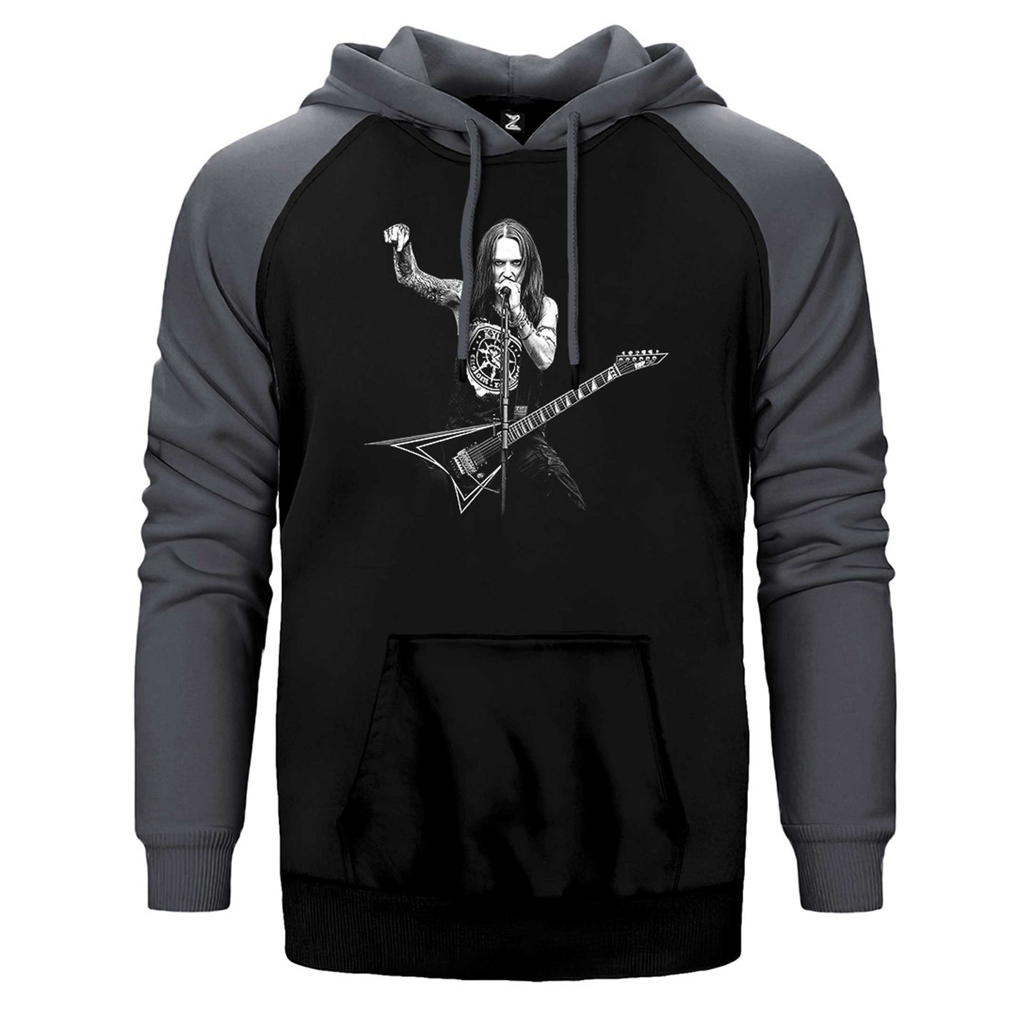 Children Of Bodom Alexi Laiho Çift Renk Reglan Kol Sweatshirt / Hoodie