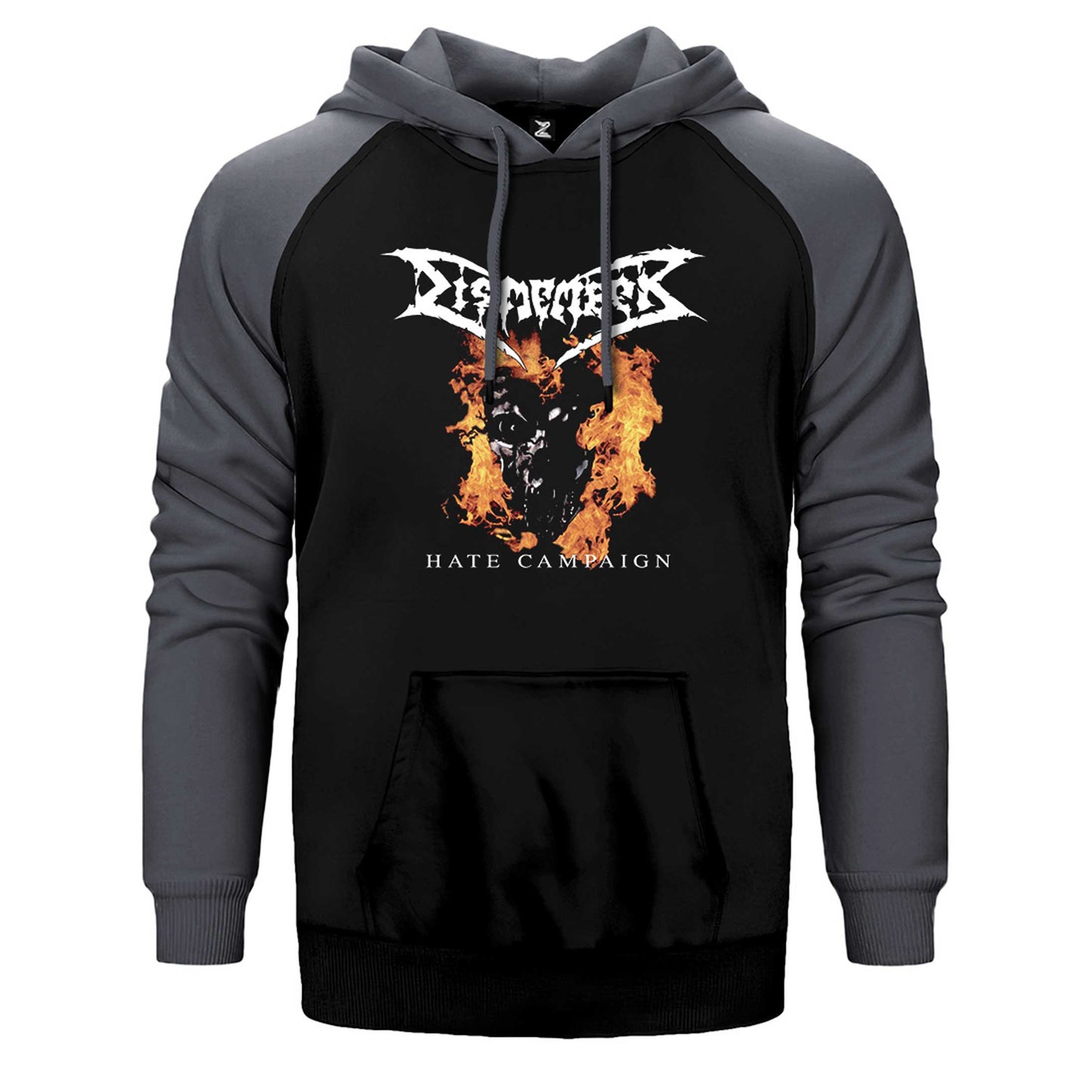 Dismember Hate Campaign Çift Renk Reglan Kol Sweatshirt / Hoodie