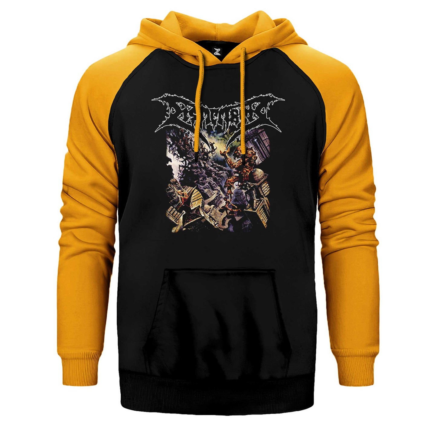 Dismember Where İroncrosses Grow Çift Renk Reglan Kol Sweatshirt / Hoodie
