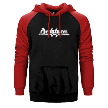 Dokken Logo Çift Renk Reglan Kol Sweatshirt / Hoodie