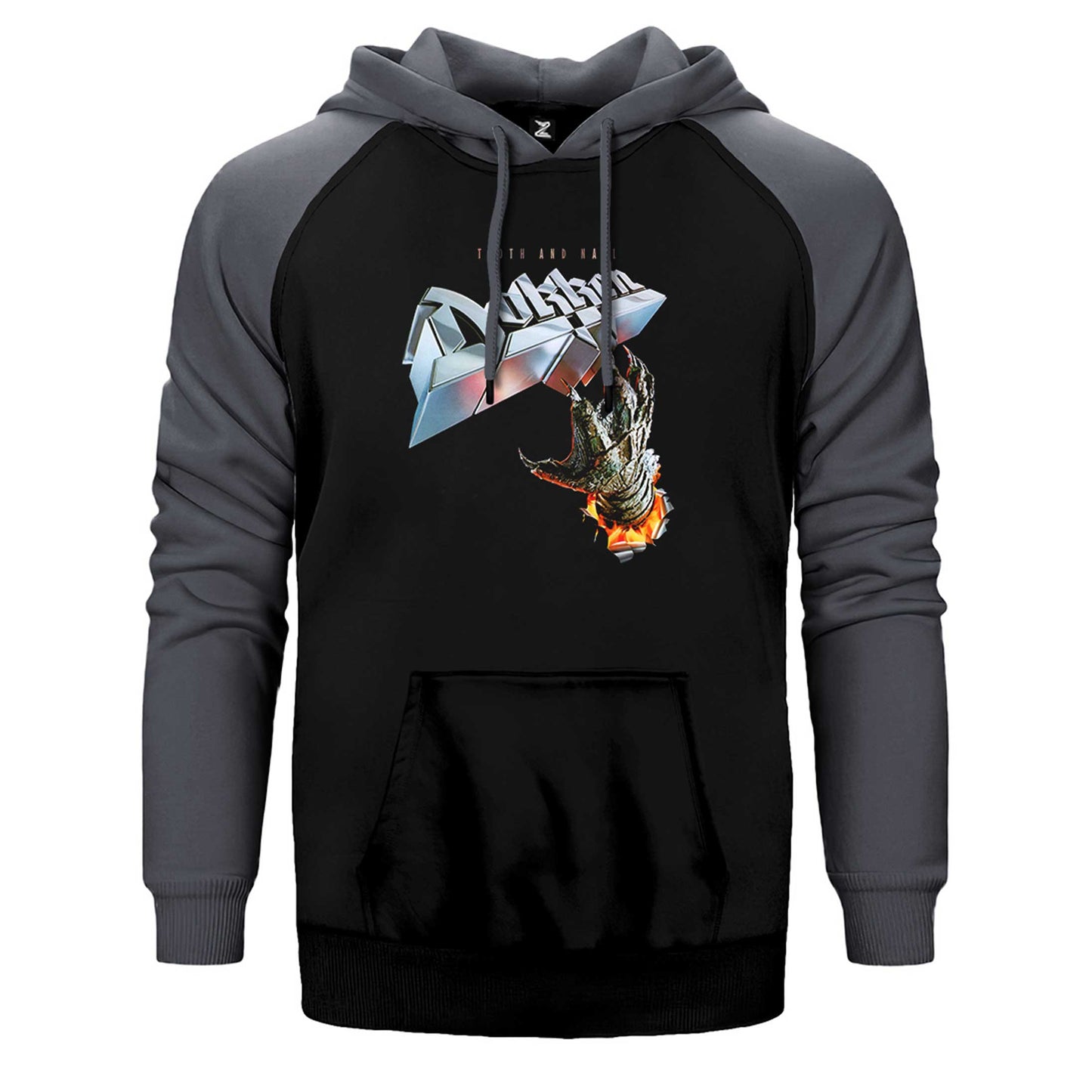 Dokken Tooth And Nail Çift Renk Reglan Kol Sweatshirt / Hoodie