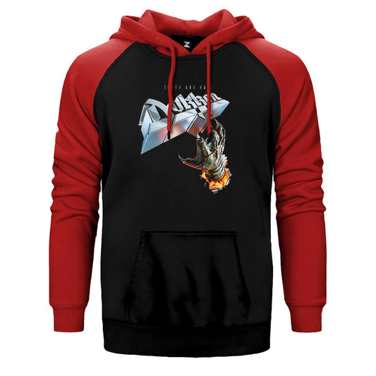 Dokken Tooth And Nail Çift Renk Reglan Kol Sweatshirt / Hoodie
